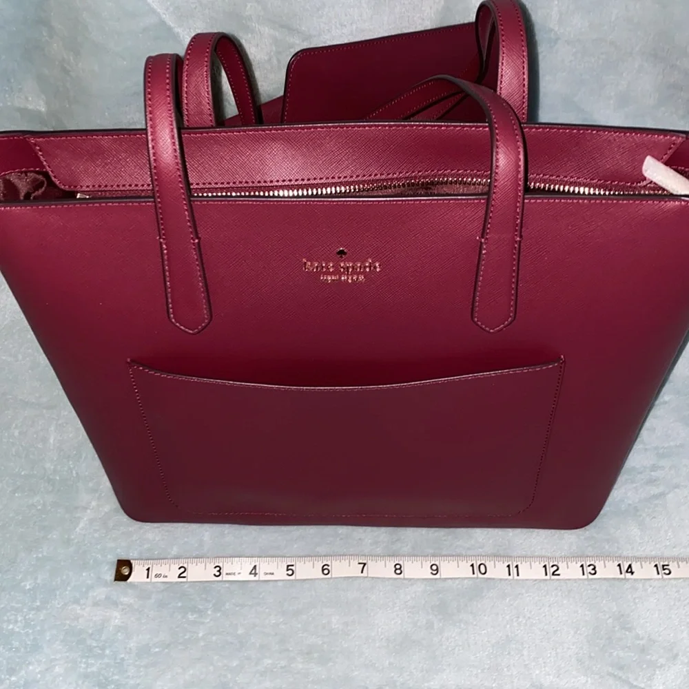 🤩BEAUTIFUL KATE SPADE ♠️ Staci pvc large tote set - Picture 15 of 16